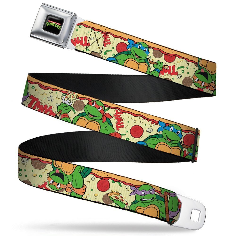 3805 Nickelodeon Belts Buckle-down Seatbelt Ninja Turtles Belt Multicolor